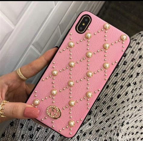 gucci pearl phone case|Gucci phone case for sale.